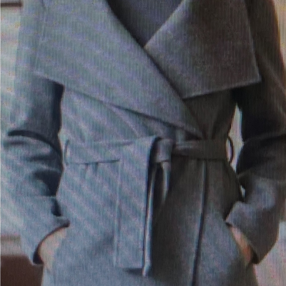 Stylish Gray Wrap Coat